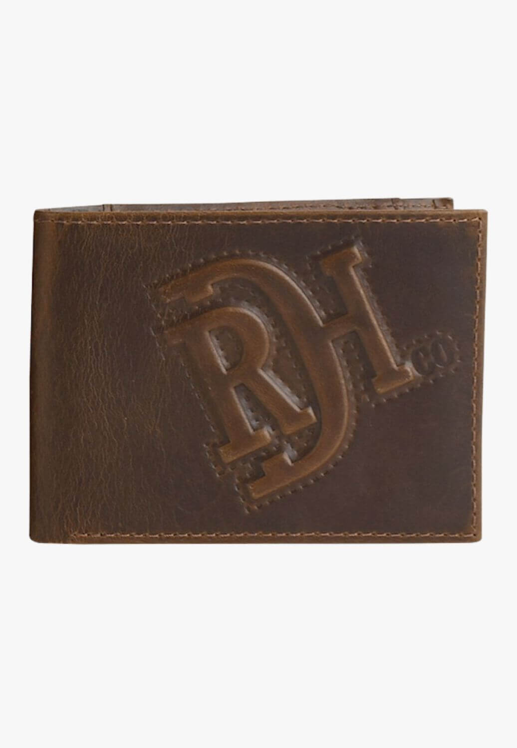 REd Dirt Hat Co Mens Rised Pattern Bifold Wallet