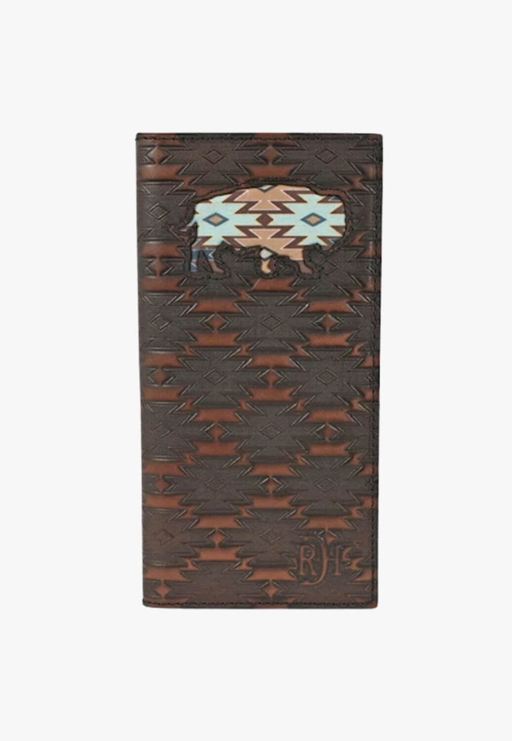 Red Dirt Hat Co Mens Rodeo Southwest Buffalo Inlay Wallet