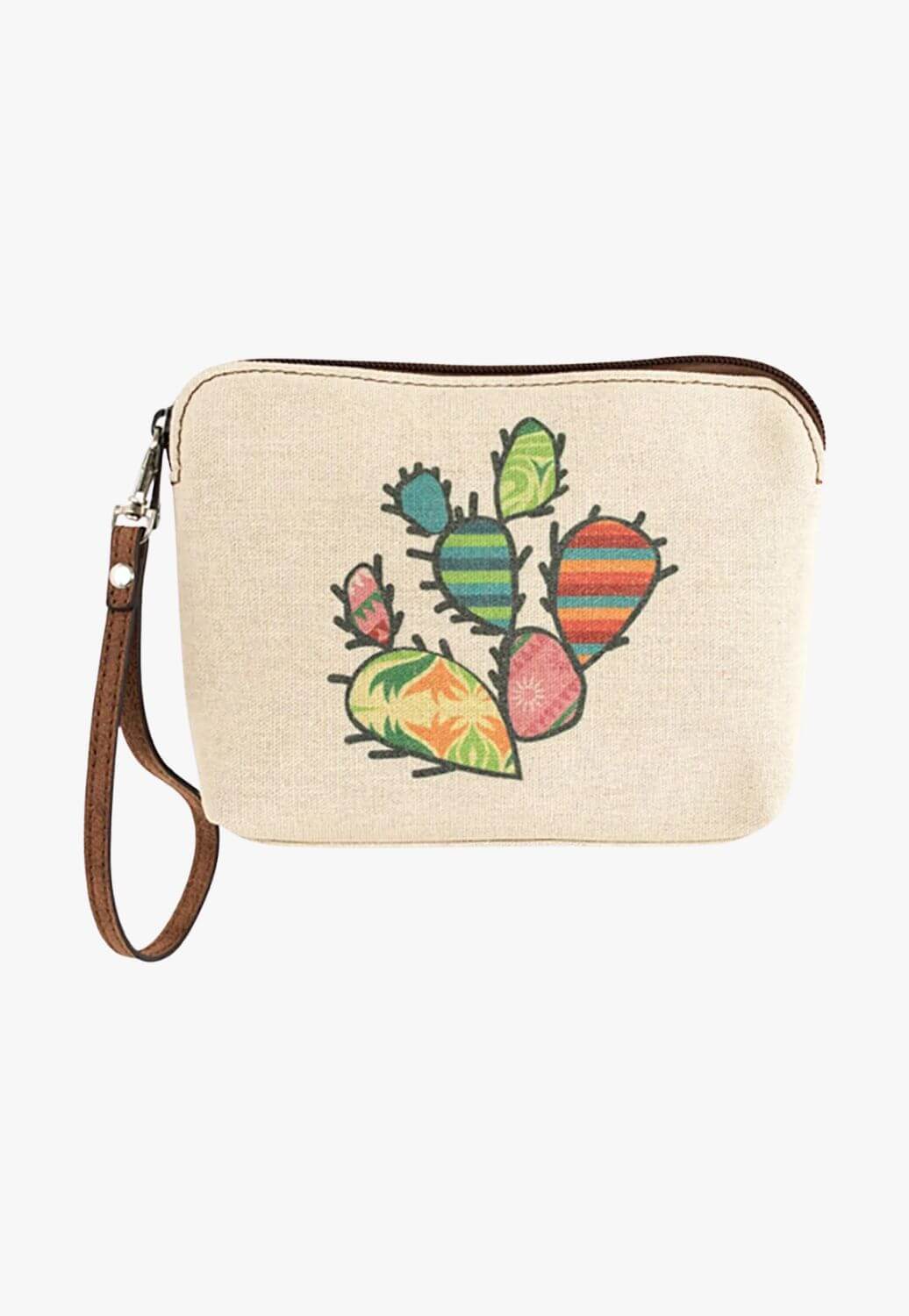 Catchfly Womens Patchwork Canvas Cosmetic Pouch