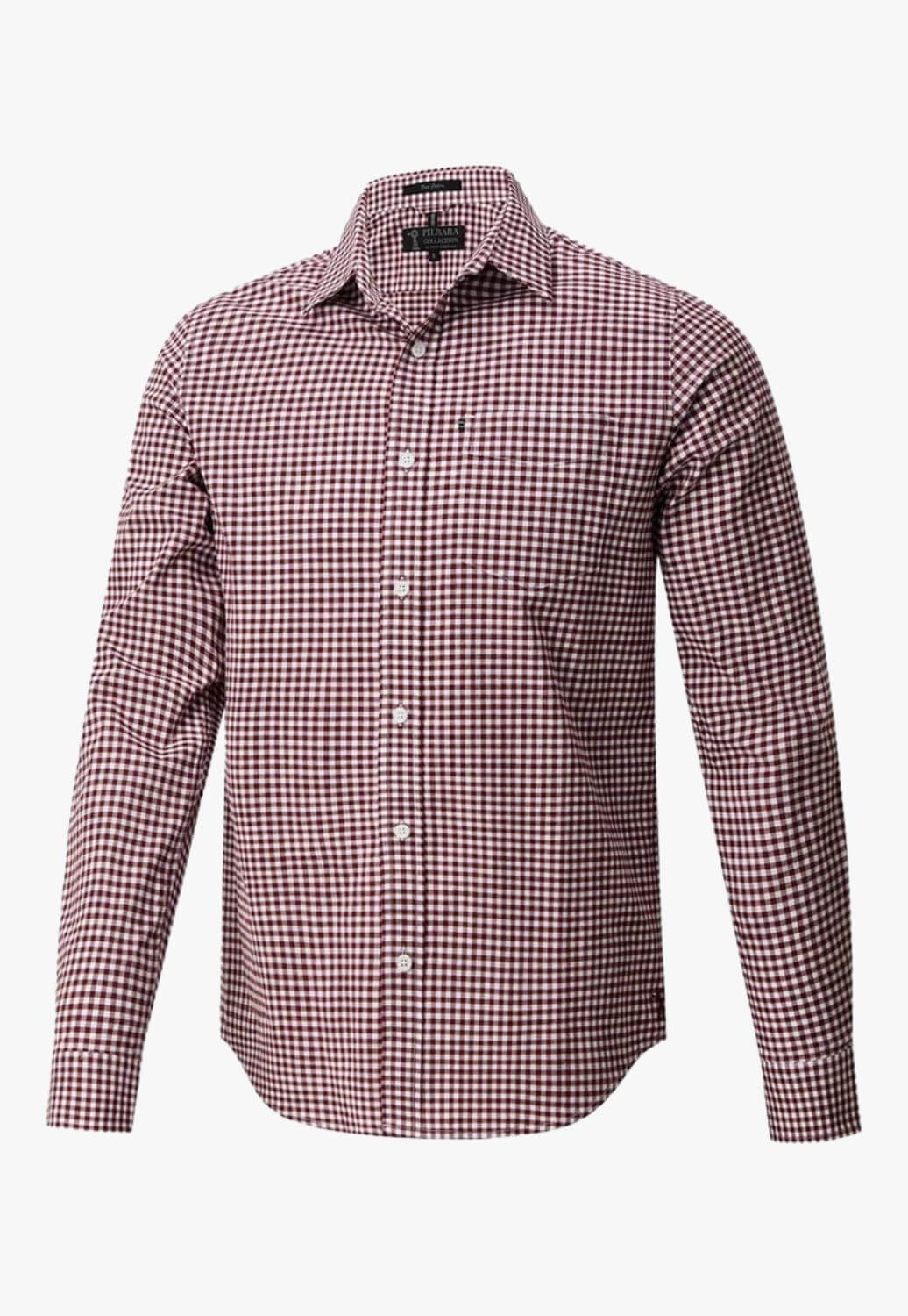 Pilbara Mens Gingham Long Sleeve Shirt
