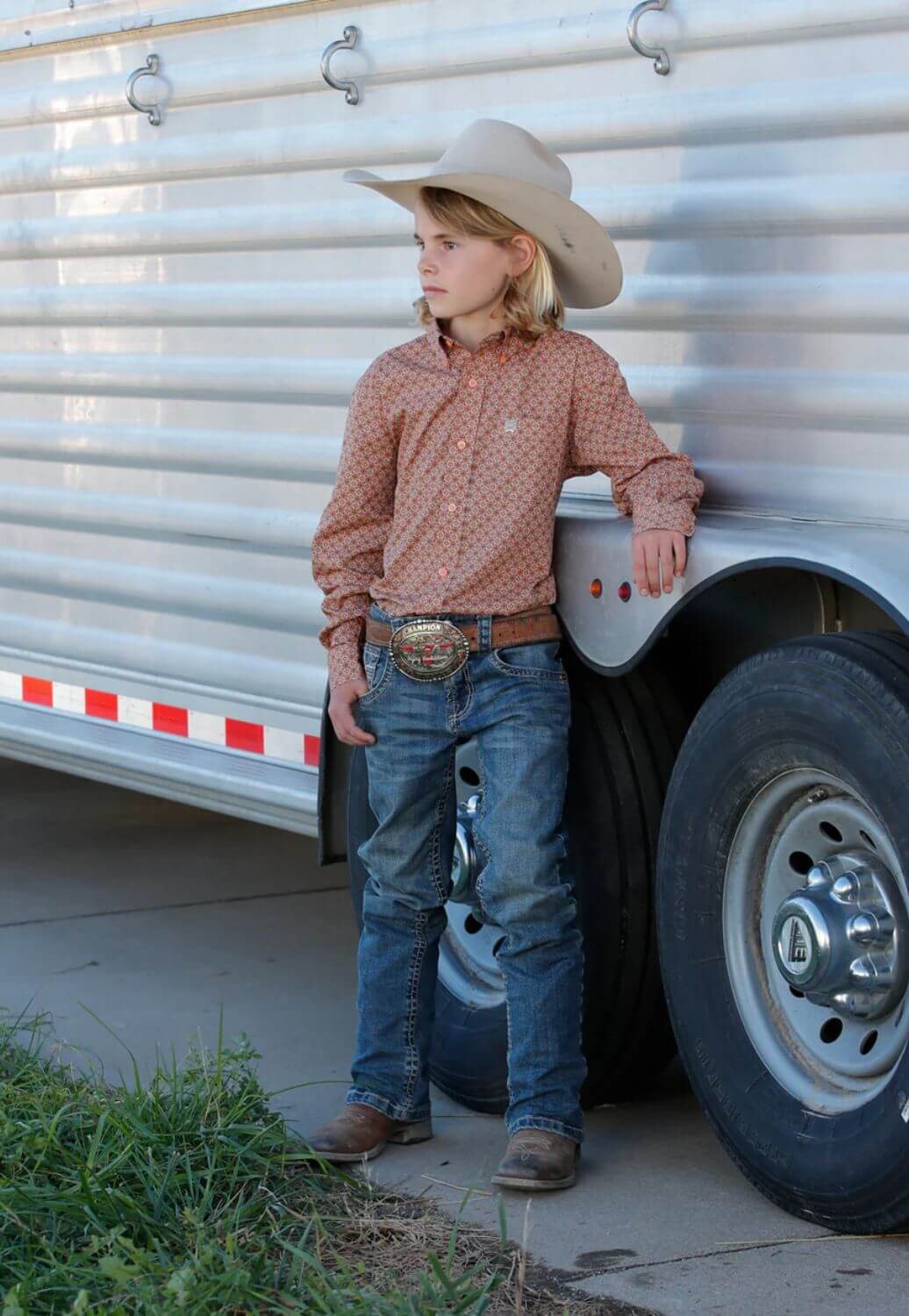 Cinch Boys Western Long Sleeve Shirt