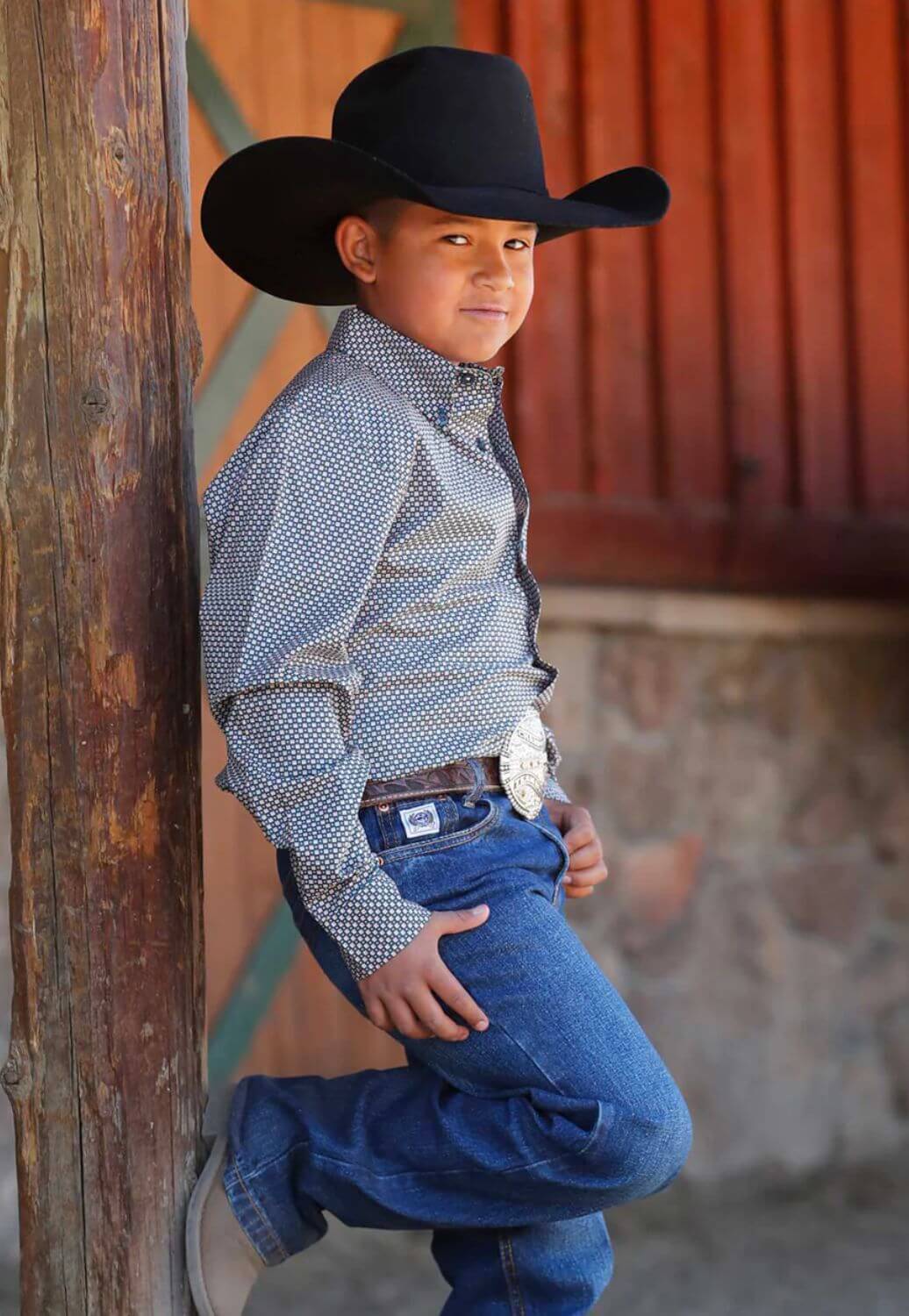 Cinch Boys Western Long Sleeve Shirt