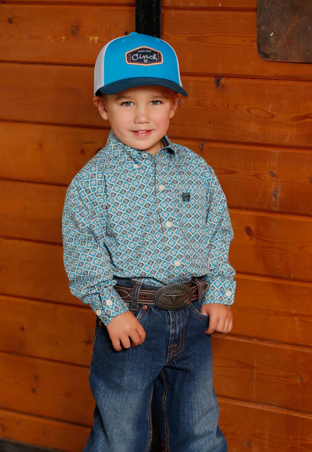 Cinch Infant Boys Western Long Sleeve Shirt