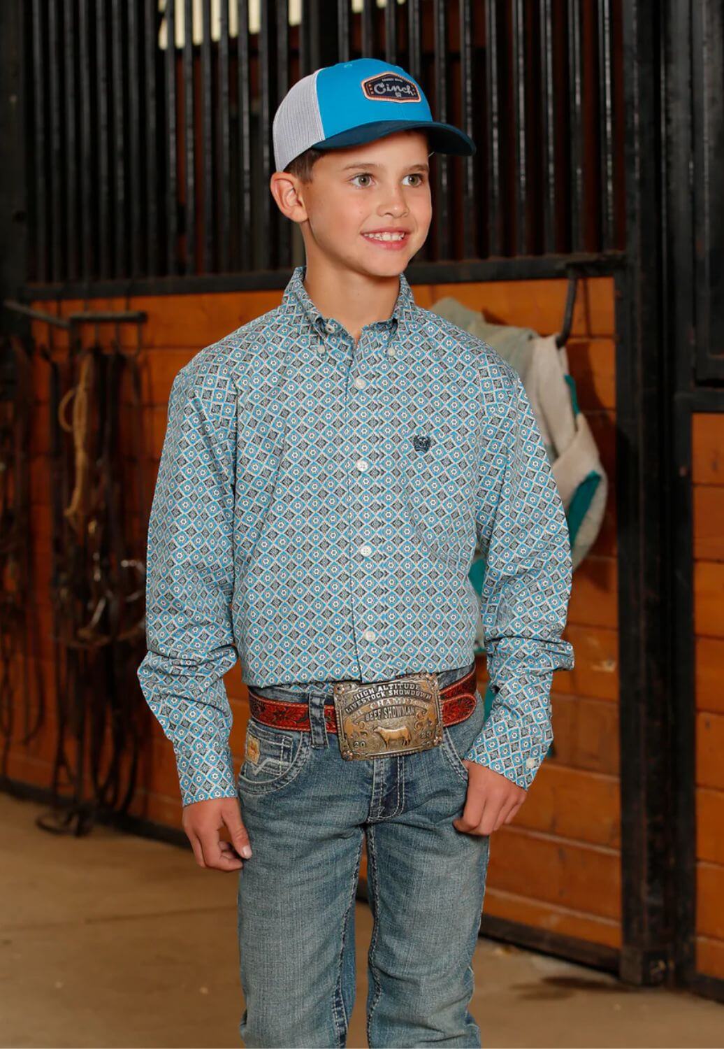 Cinch Toddler Boys Western Long Sleeve Shirt