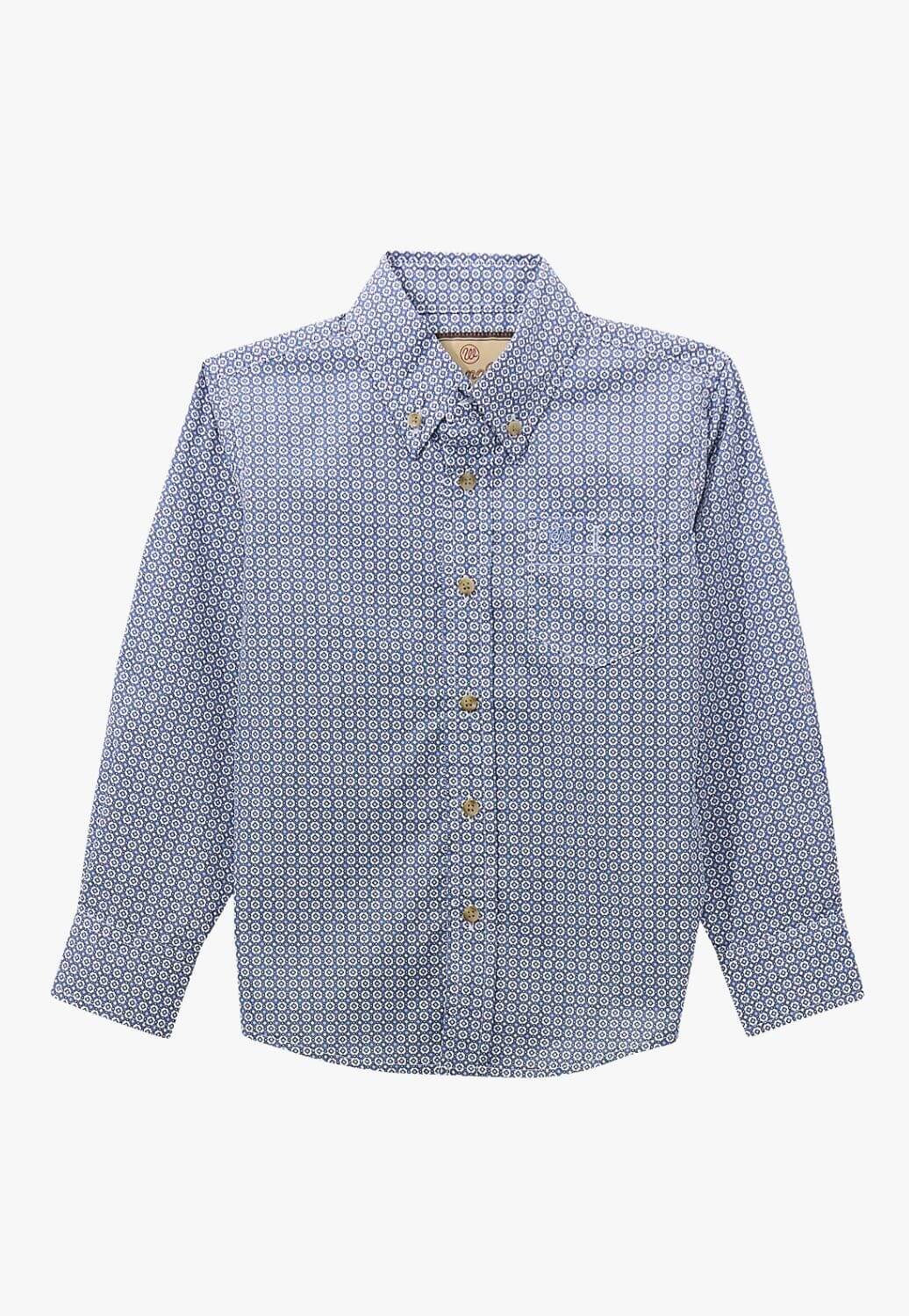 Wrangler Boys Relaxed Fit Long Sleeve Shirt