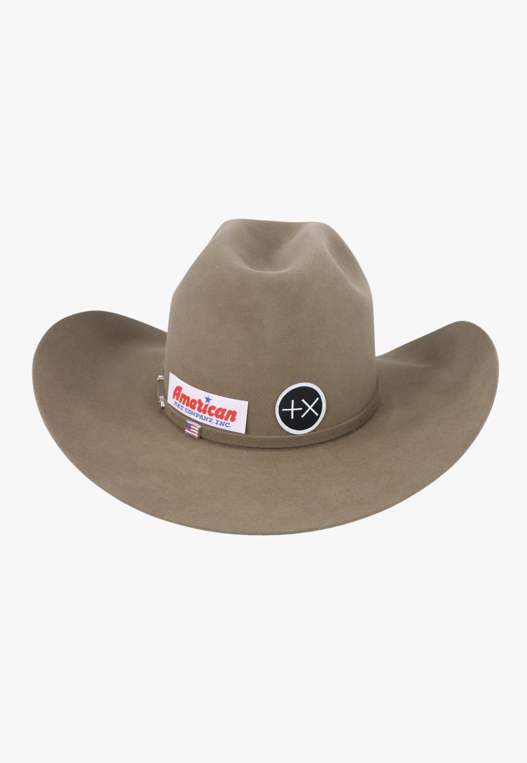 American Hat 10X Pecan Minn Crown Hat Self Band