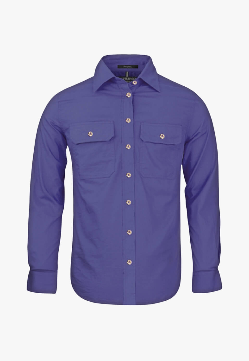 Pilbara Womens Open Front Long Sleeve Work Shirt RM600BT