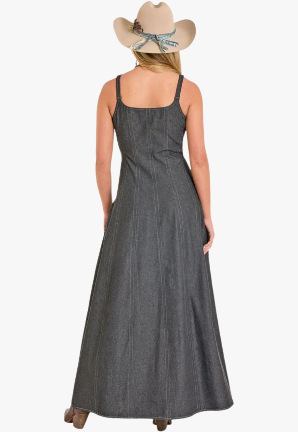 Rock & Roll Womens Buckle Strap Maxi Dress