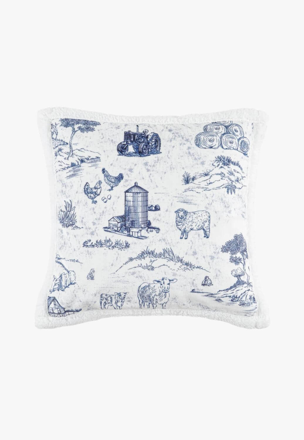 Indigo Hill Farm Life Campfire Sherpa Pillow