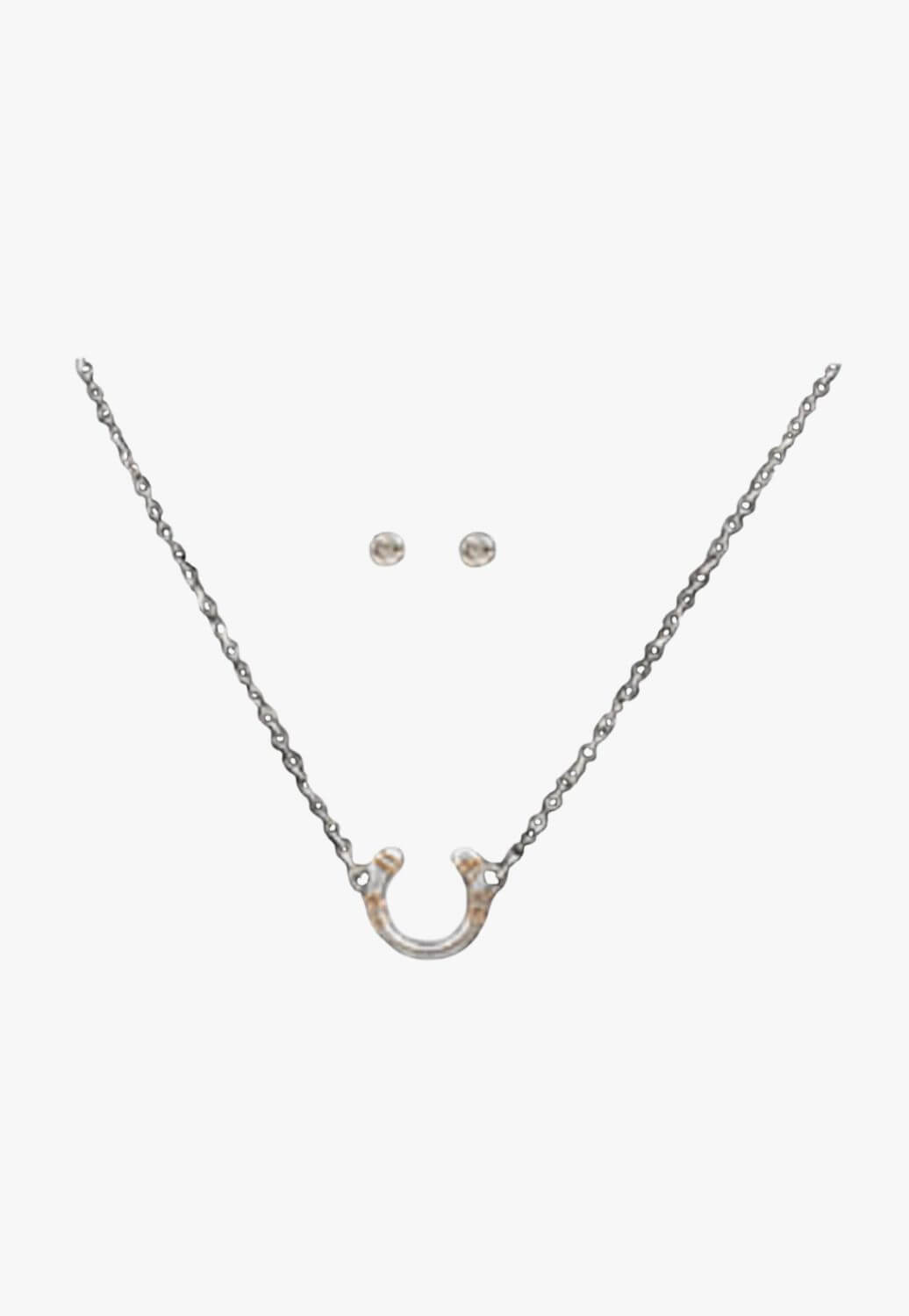 Silver Strike Horseshoe Necklace