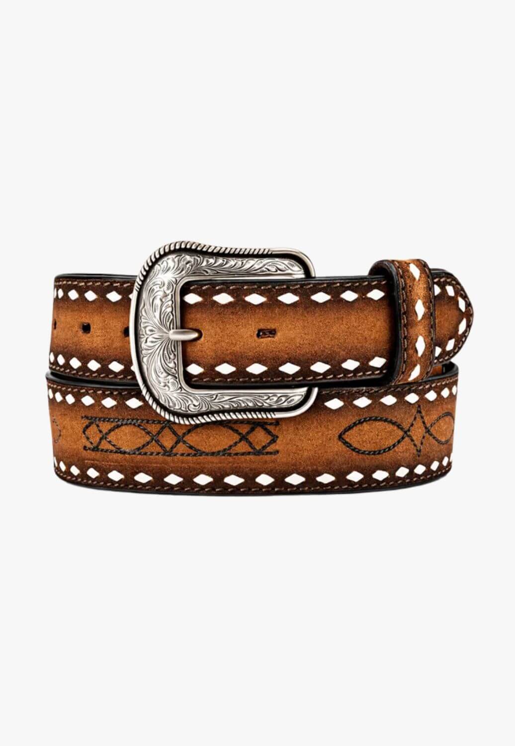 M and F Western Mens 3D Belt