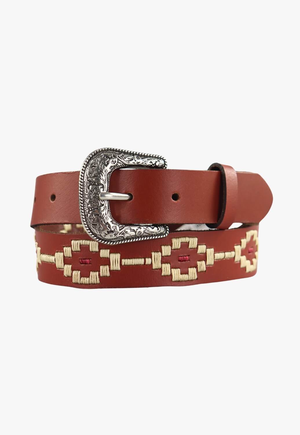 Pilbara Kids Western Navajo Leather Belt