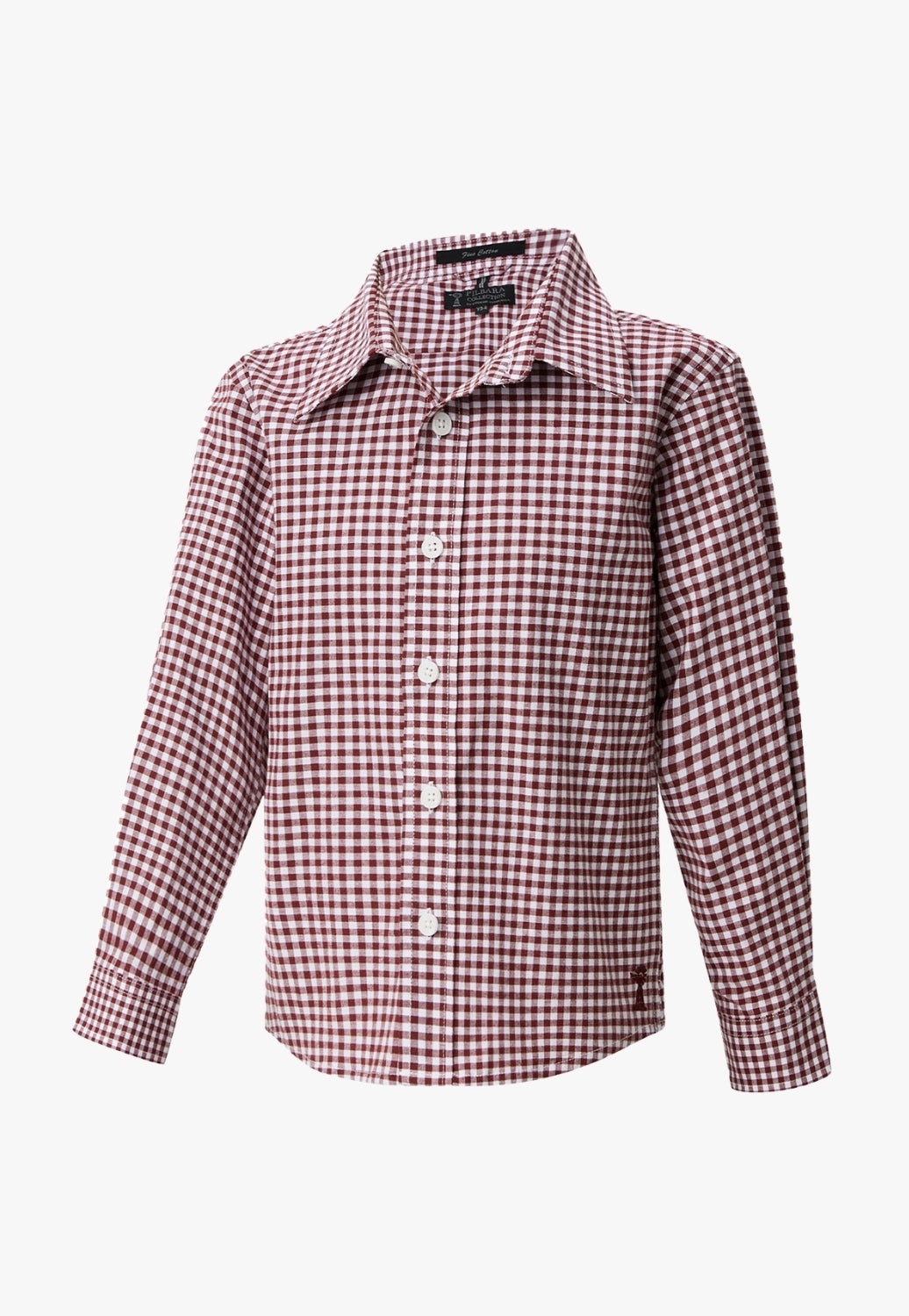 Pilbara Childrens Long Sleeve Gingham Shirt
