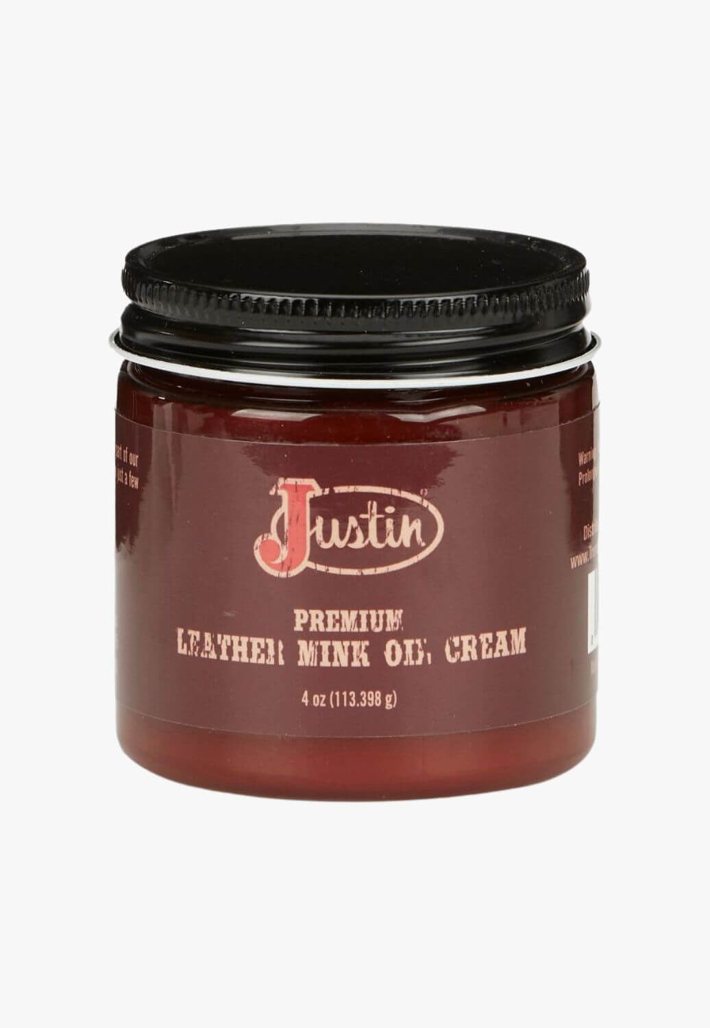 Justin Premium Leather Mink Oil Cream - 4oz
