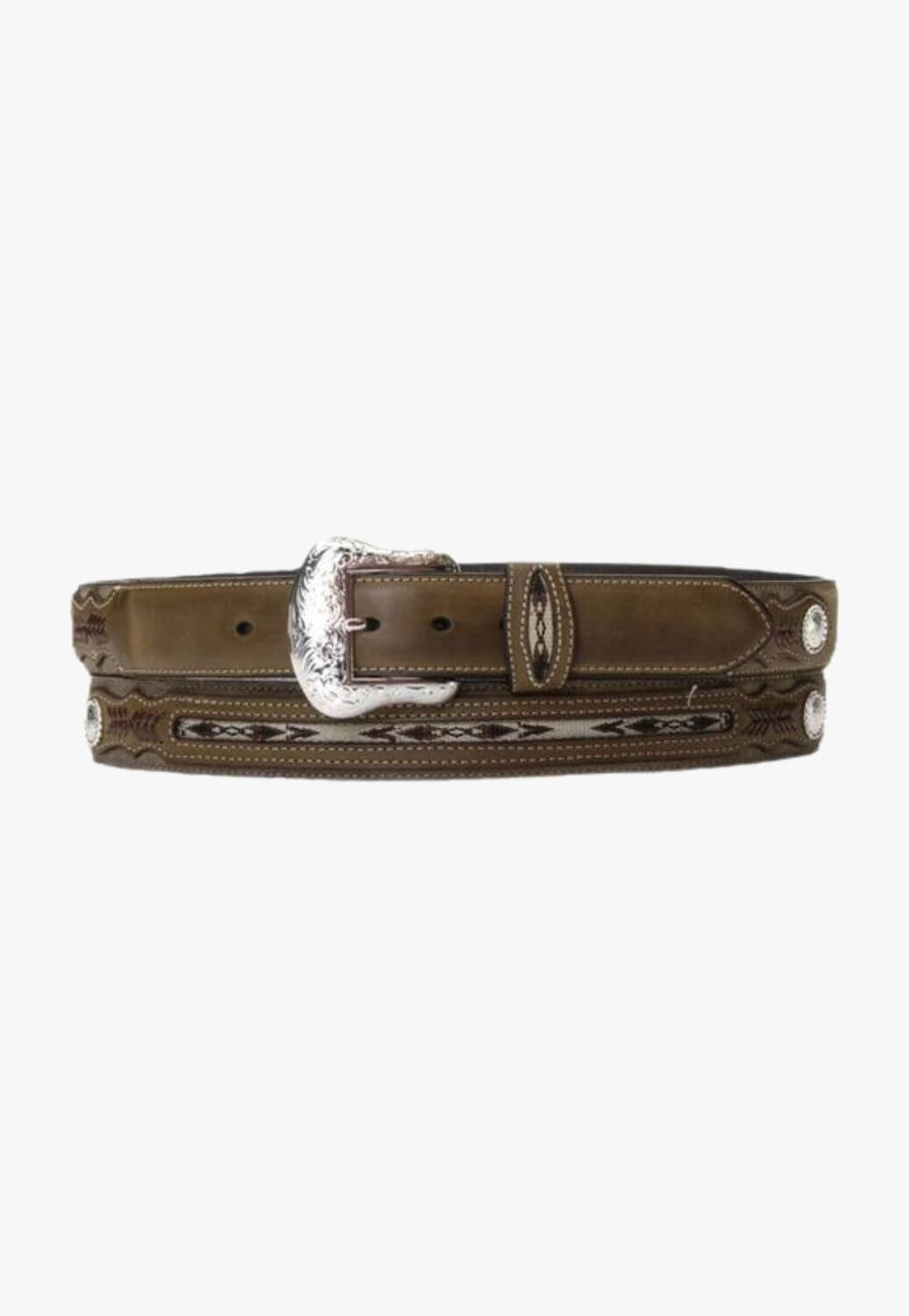 M and F Western Mens Aztec Ribbon Belt
