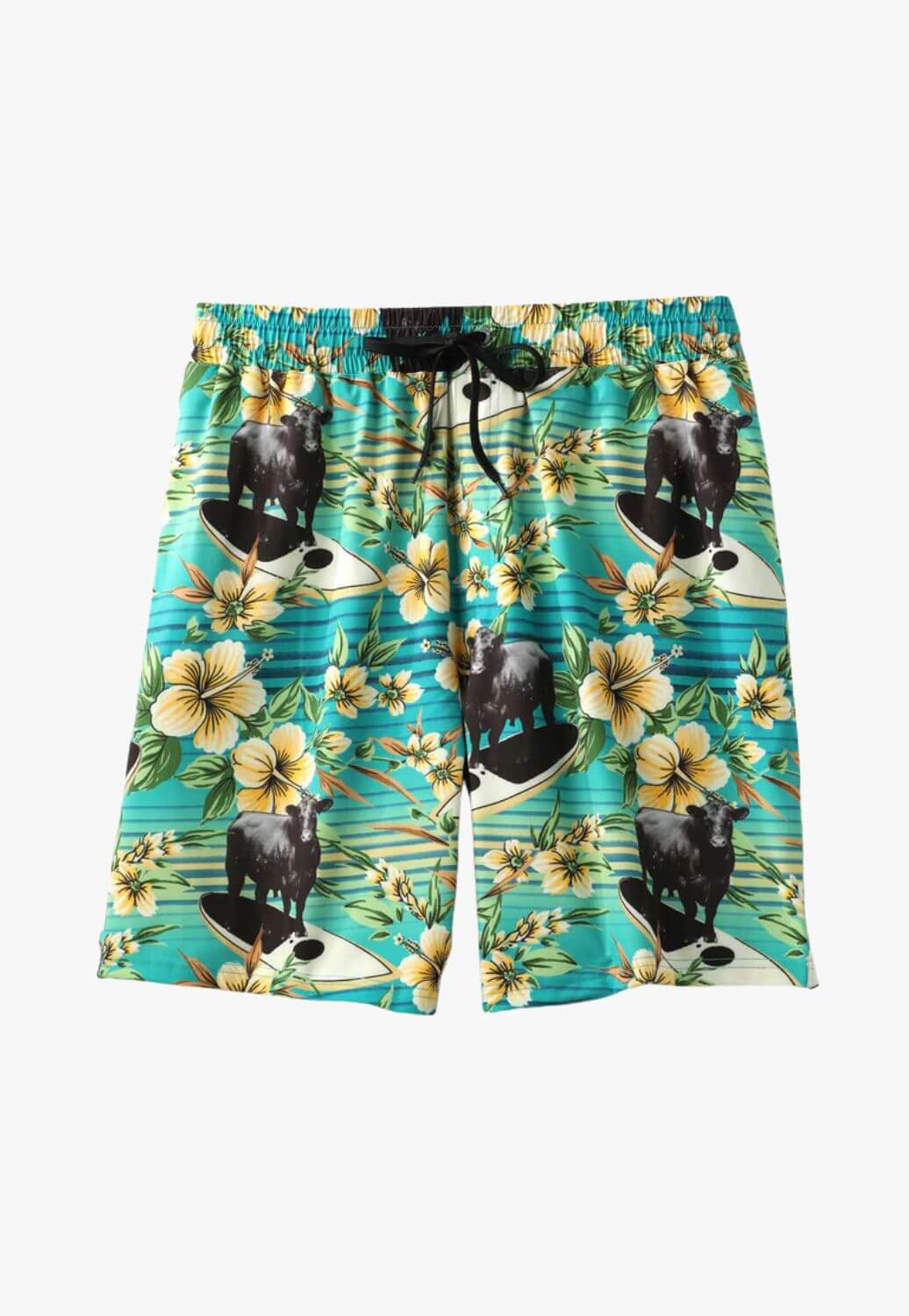 Cinch Mens Surfing Cows Swim Trunks