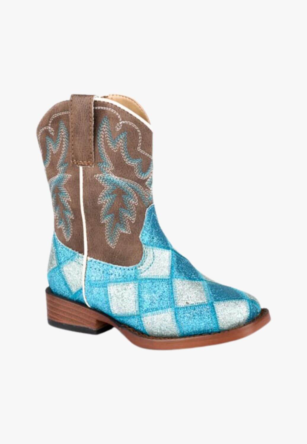 Roper Toddler Glitter Blocks Boot