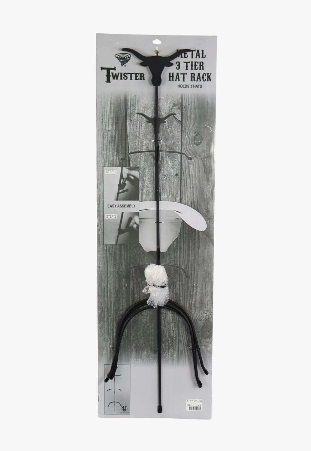Twister 3 Tier Metal Hat Rack