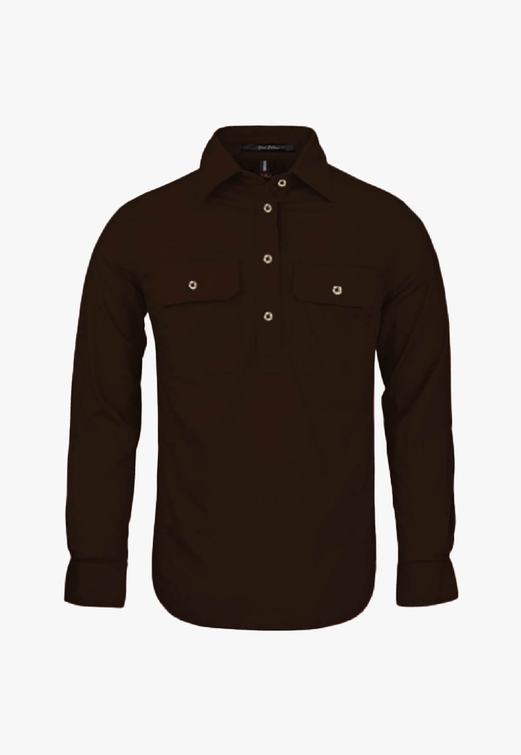 Pilbara Womens Closed Front Long Sleeve Work Shirt RM300CF