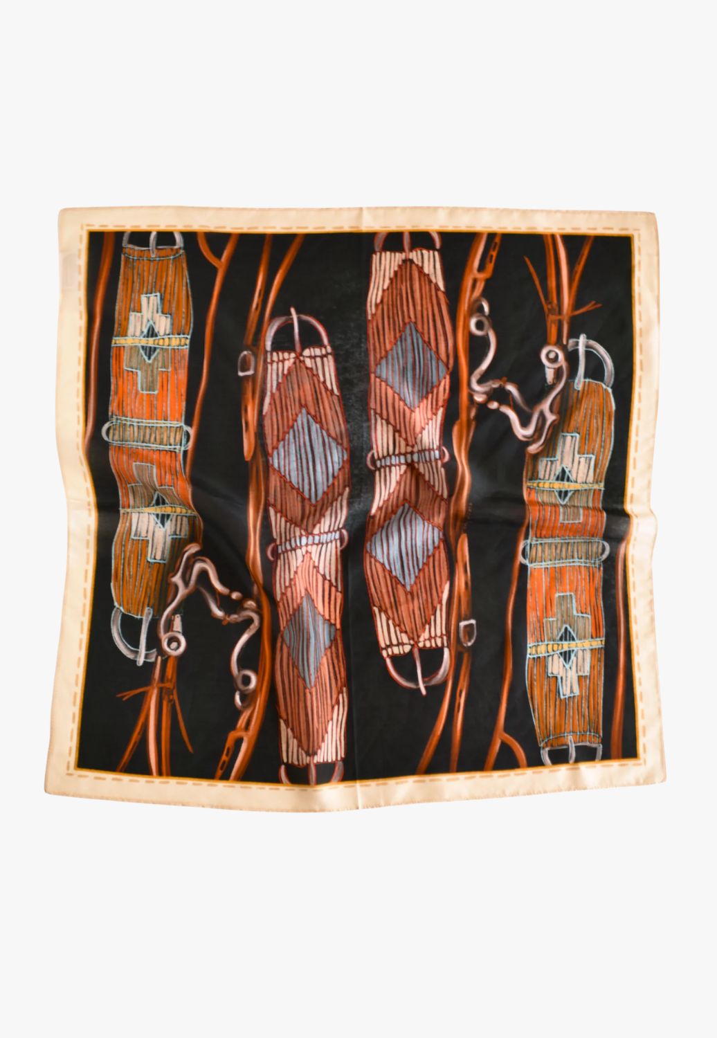 Tirzah Tack Room Treasure Wild Rag Western Silk Scarf