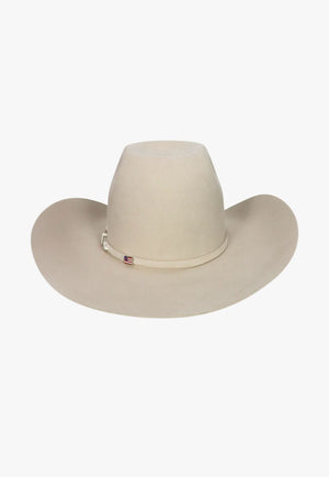 American Hat 7X Silver Belly CHL Crown Hat Self Band