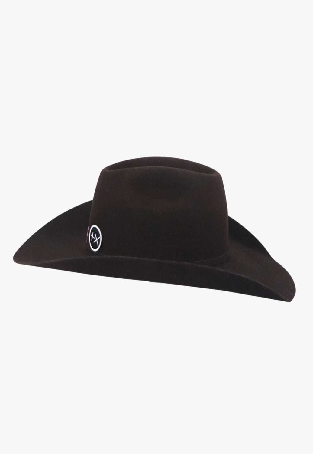 American Hat 10X Black Cherry Minn Crown Hat Self Band