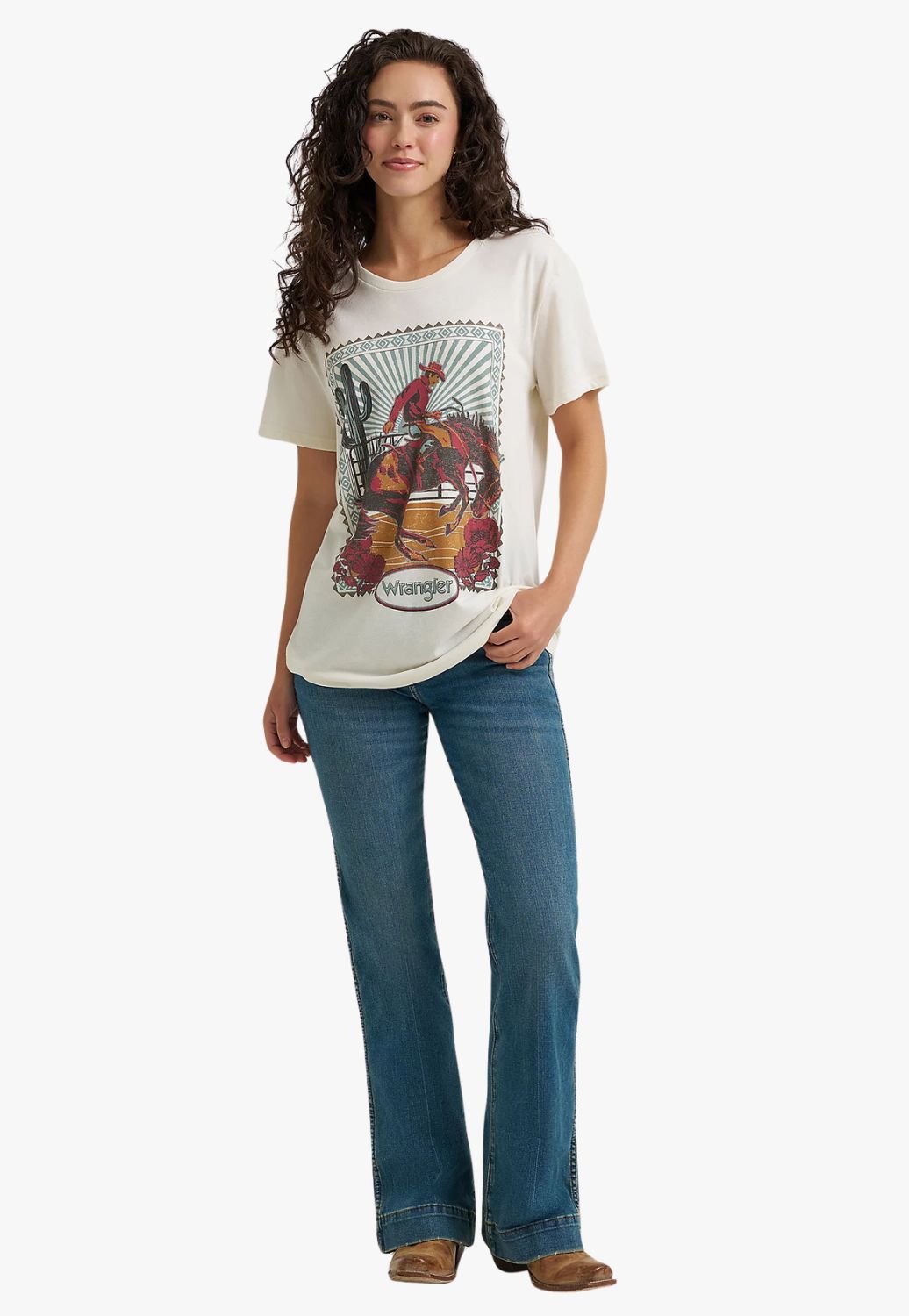Wrangler Womens Retro Boyfriend Fit T-Shirt