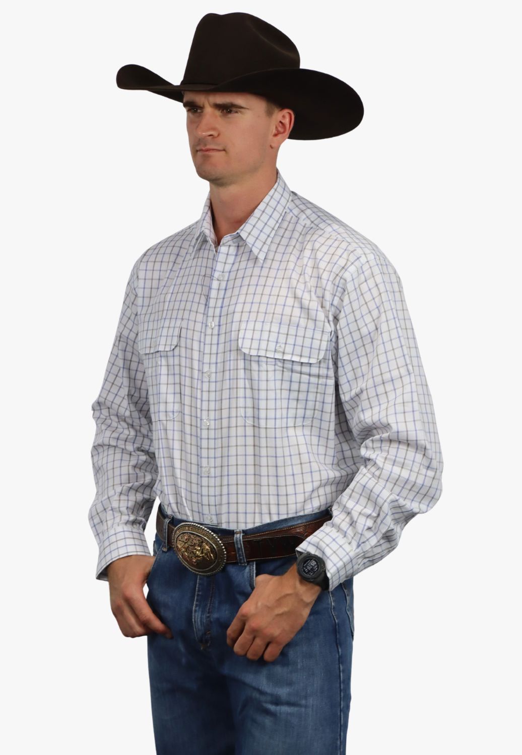 Bisley Mens Cotton Long Sleeve Shirt