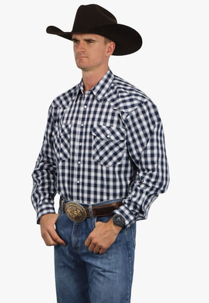 Bisley Mens Western Long Sleeve Shirt