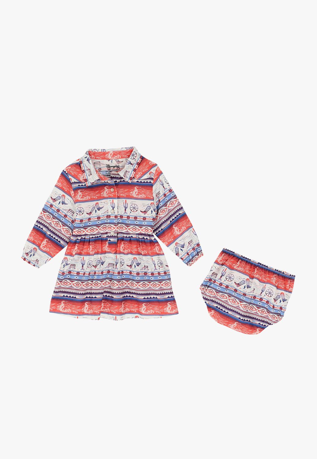 Wrangler Baby Girl Long Sleeve Dress