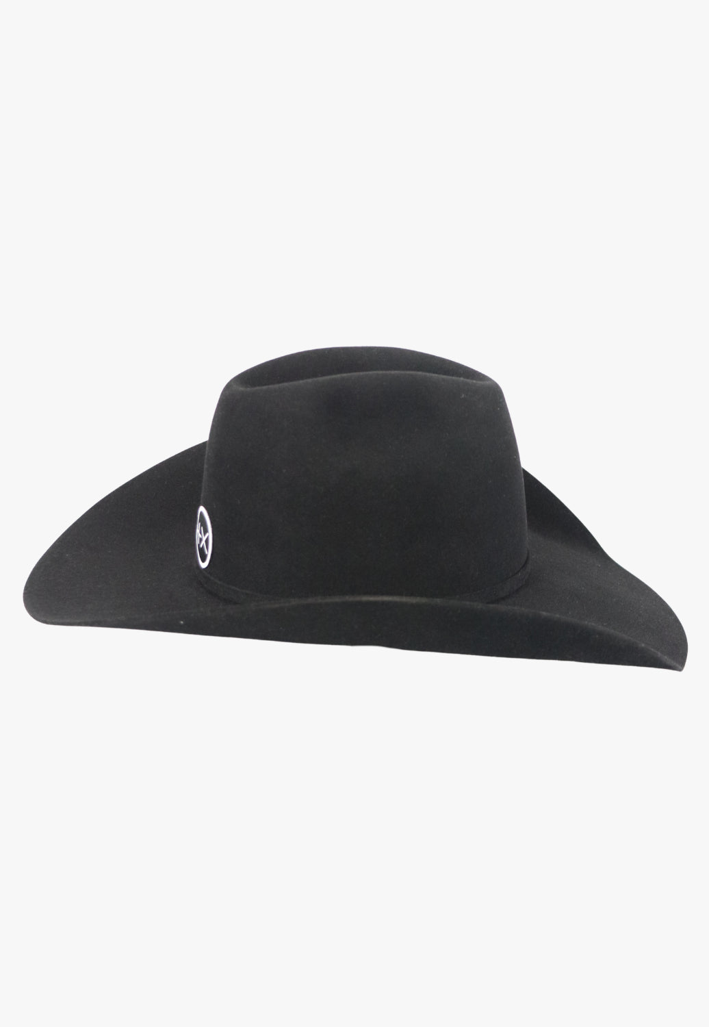 American Hat 10X Black Minn Crown Hat Self Band