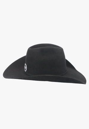 American Hat 10X Black Minn Crown Hat Self Band
