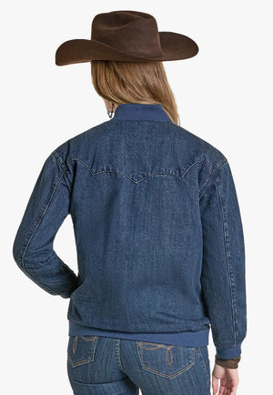 Rock & Roll Womens Embroidered Bomber