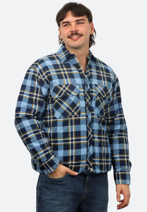 Pilbara Open Front Flannelette Quilted Shirt