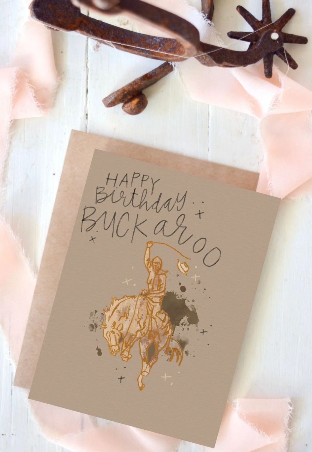 Tirzah Happy Birthday Buckaroo Cowboy Boy Birthday Card