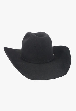 American Hat 10X Black Minn Crown Hat Self Band