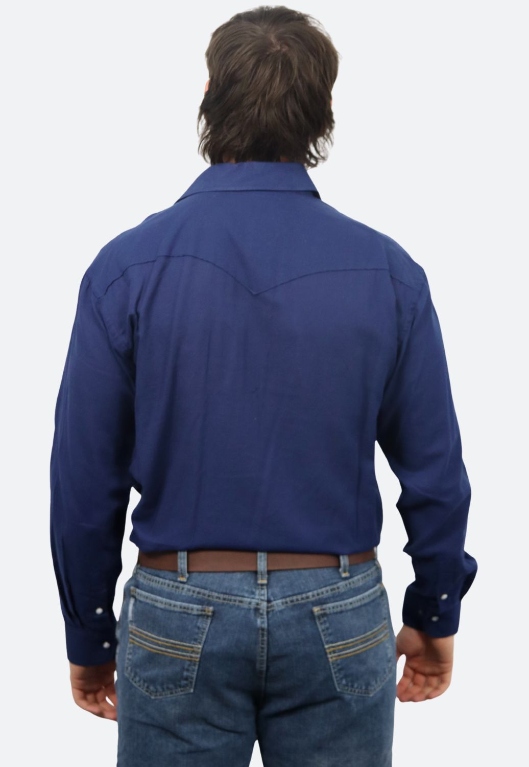 Rough Stock Mens Snap Long Sleeve Shirt