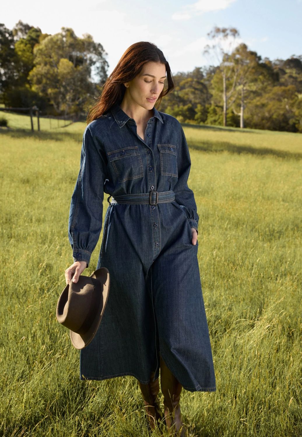 Goondiwindi Womens Stockman Denim Dress