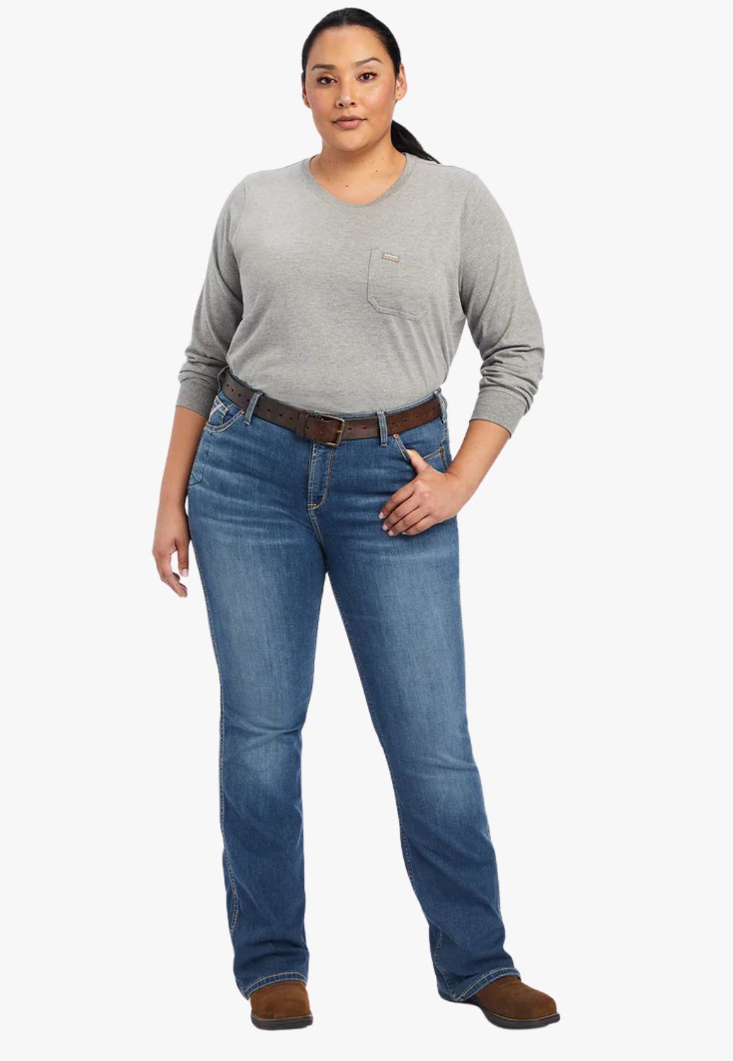 Ariat Womens Rebar Riveter Perfect Rise Boot Cut Jean
