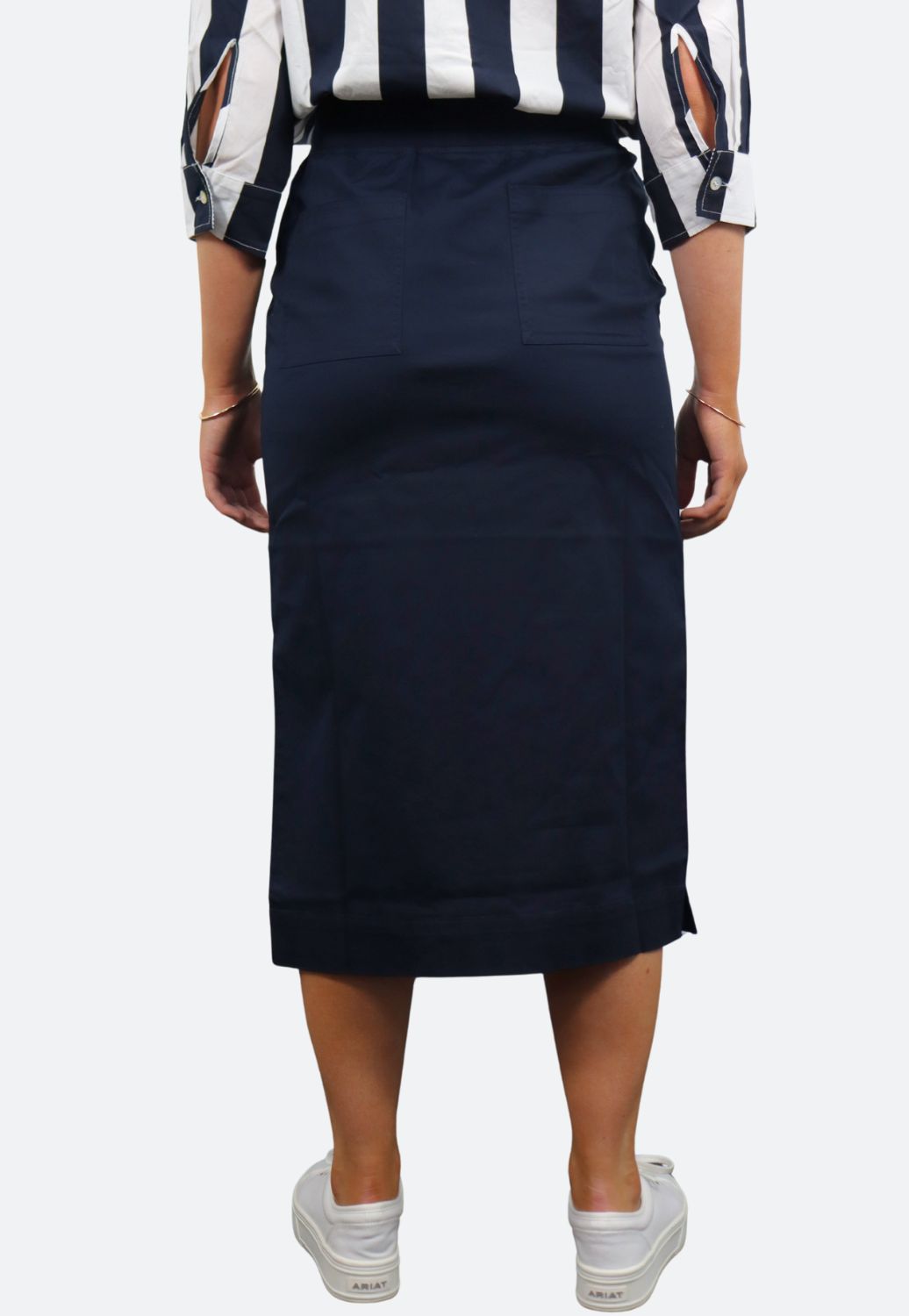 Goondiwindi Womens Long Rib Waist Casual Skirt