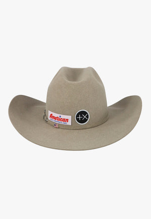 American Hat 10X Natural Minn Crown Hat Self Band