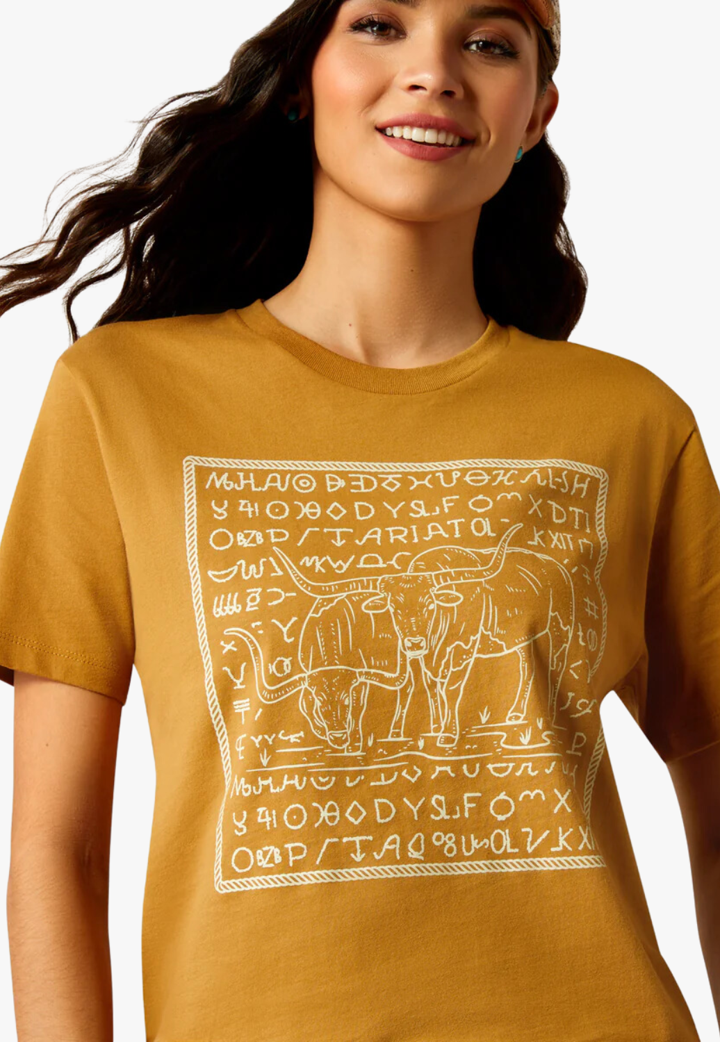 Ariat Womens Longhorn Brand T-Shirt