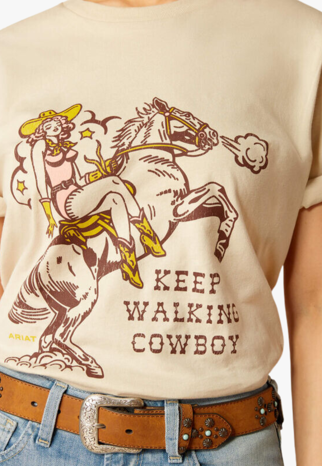 Ariat Womens Keep Walking Cowboy T-Shirt