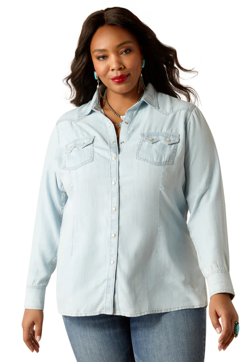 Ariat Womens Blues Long Sleeve Shirt