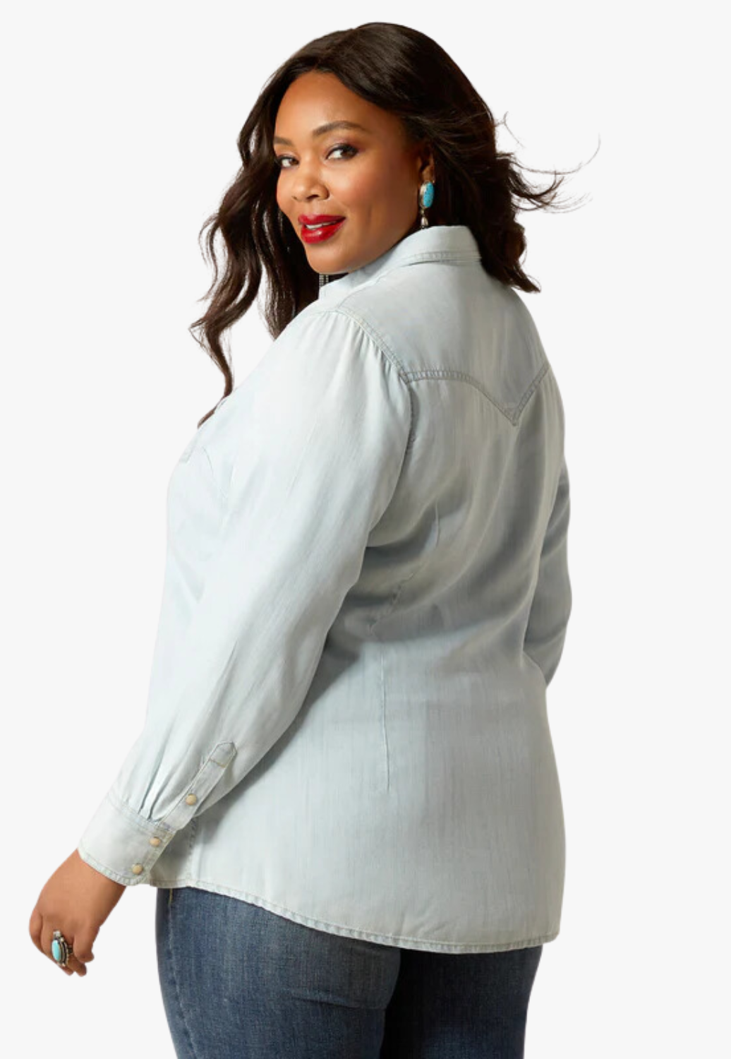 Ariat Womens Blues Long Sleeve Shirt