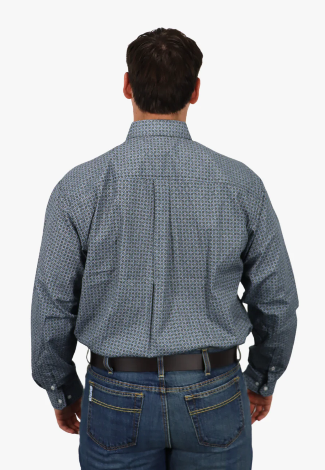 Cinch Mens Geometric Long Sleeve Shirt
