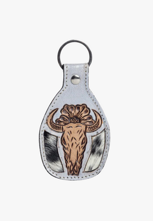 Myra Steer Memories Leather Key Fob