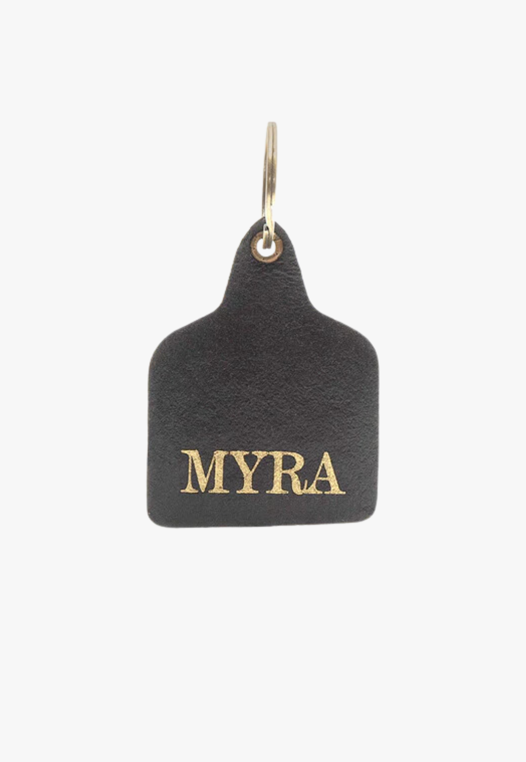Myra Twilight First Bloom Hand-tooled Leather Key Fob