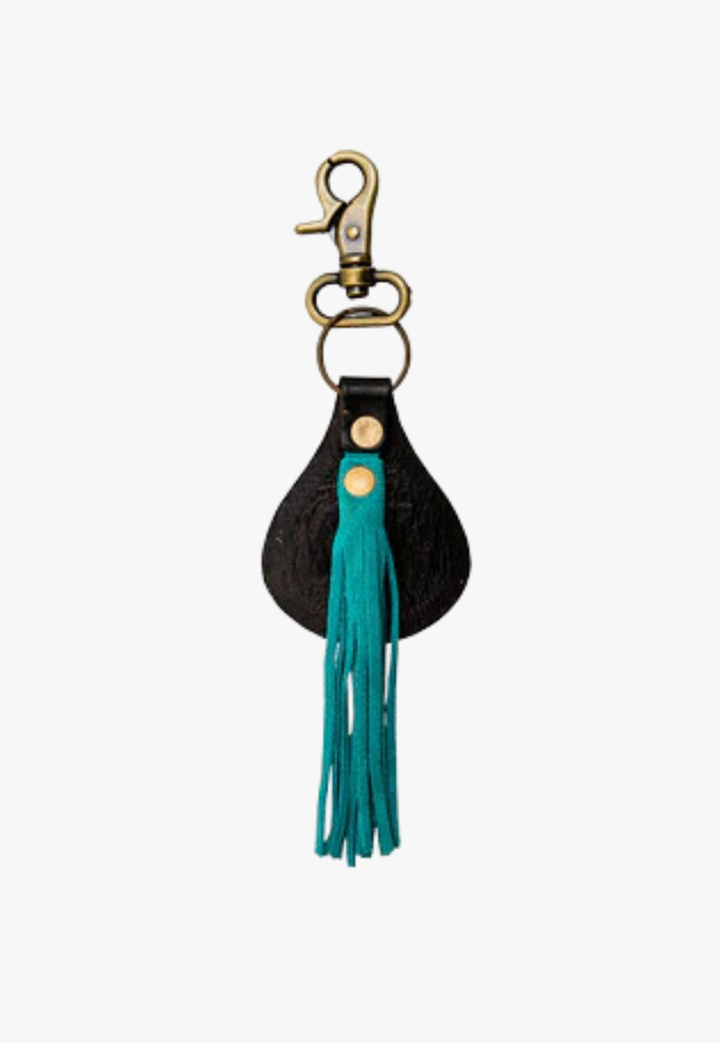Myra Venous Hand-Tooled Leather Keyfob