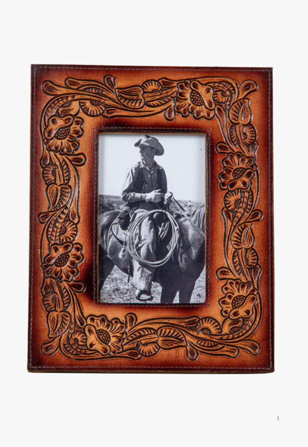 Myra This Moment In Time Hand-Tooled Photo Frame